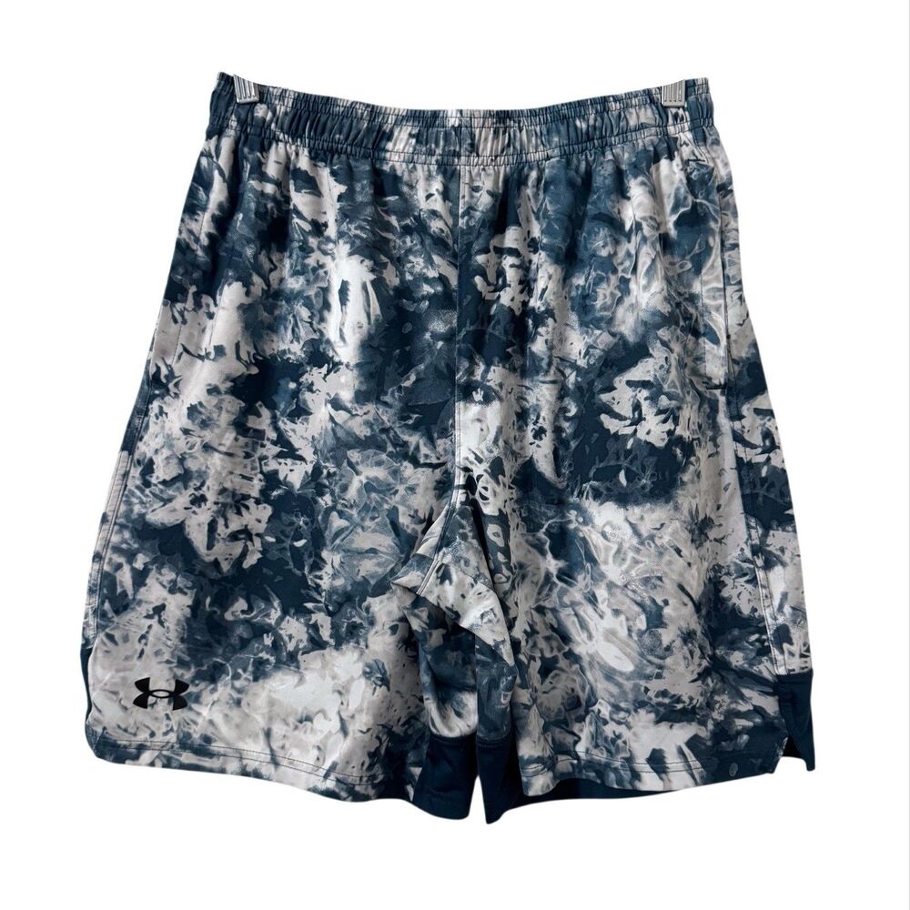 UA Stretch Training Printed Shorts Mens Large Basketball Athletic